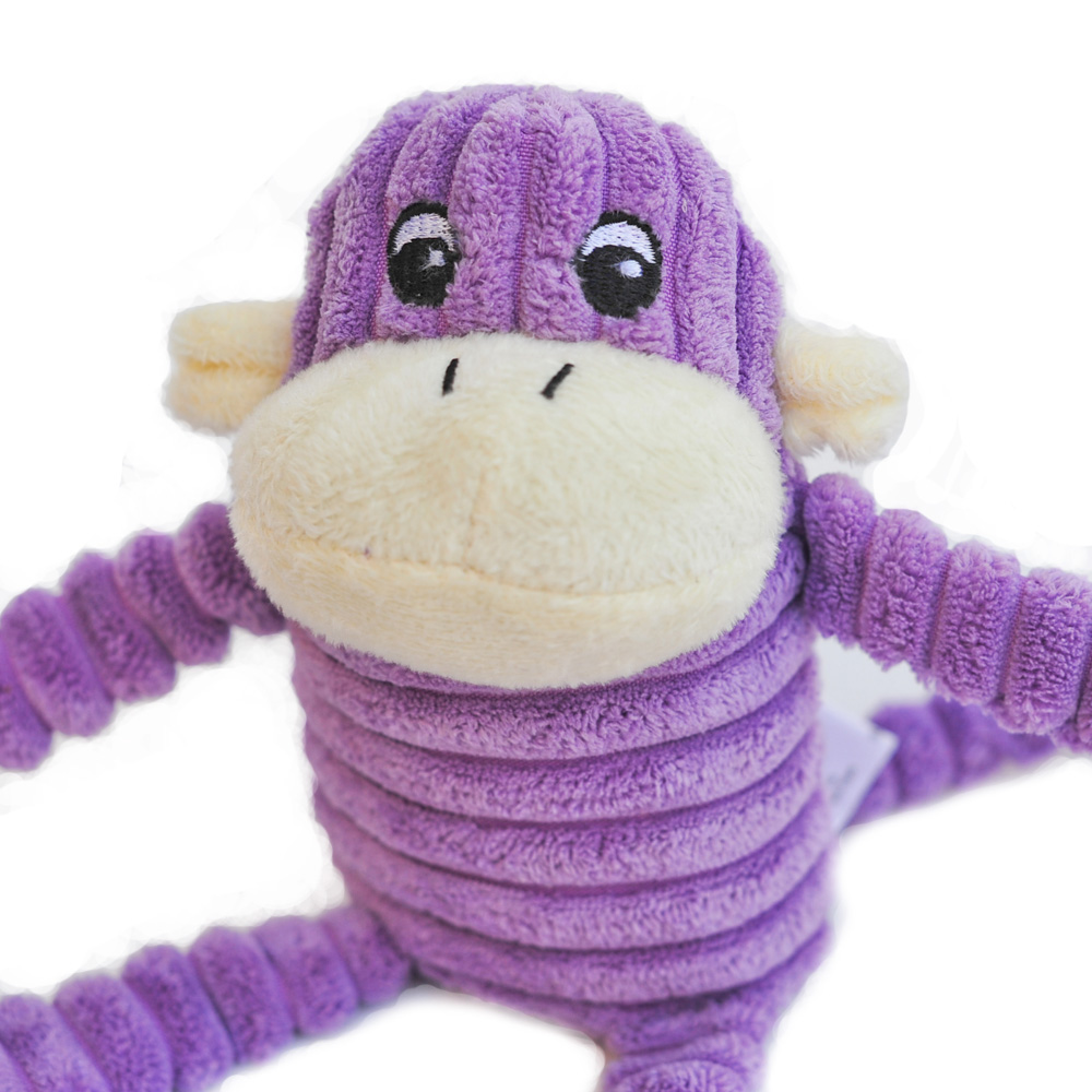 Spencer the Crinkle Monkey - Small Purple-1628