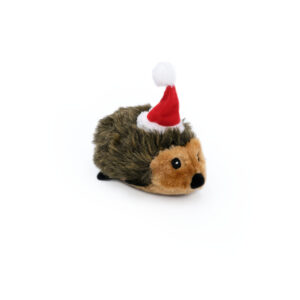 A Holiday Hedgehog - Small wearing a red and white Santa hat.