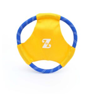 A Rope Gliderz - Yellow with a "Z" logo in the center. The toy has a circular frame and fabric sections connecting the edges.