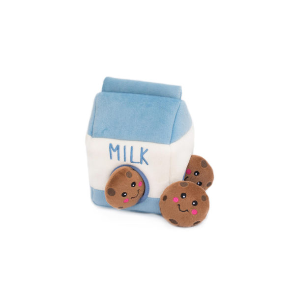 ZippyPaws Zippy Burrow Dog Toy - Milk and Cookies