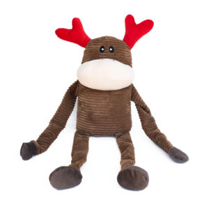 Moose plush christmas squeak toy