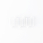 Five frosted, translucent bottles aligned horizontally on a white background.