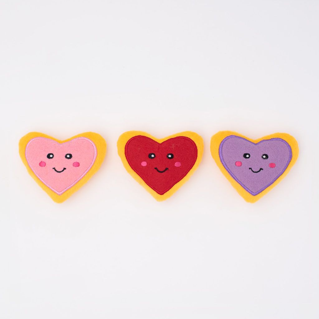 Valentine's Miniz 3-Pack Heart Cookies Image Preview