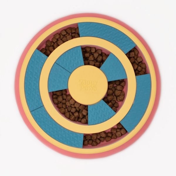 SmartyPaws Puzzler Feeder Bowl - Wagging Wheel Image Preview 2