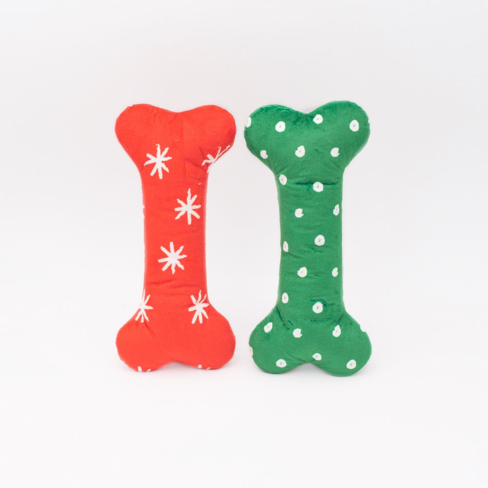 Holiday Patterned Bones - Large 2-Pack Image Preview