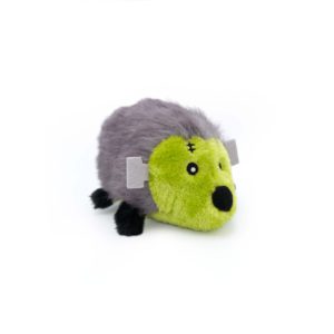 A Halloween Hedgehog - Large Frankenstein's Monster with black paws, designed to resemble a small animal with stitching details and a cute face.