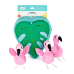Zippy Burrow® - Flamingos in Monstera
