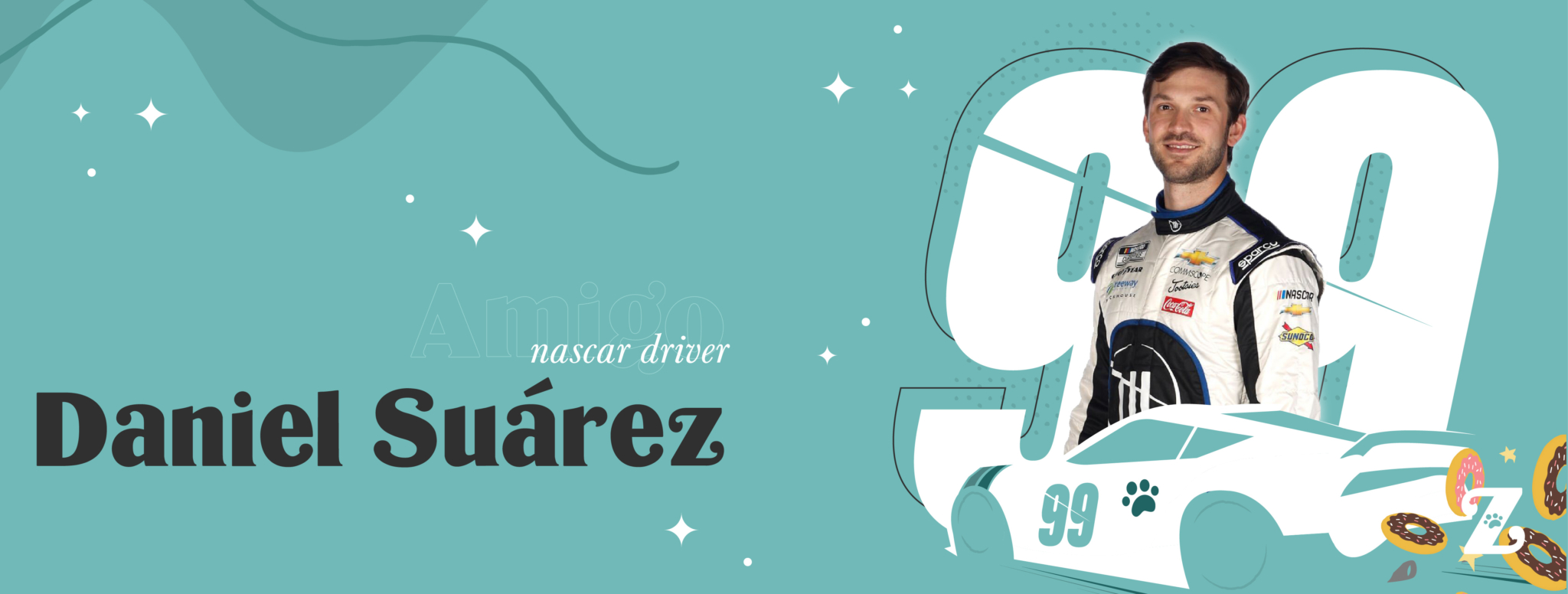 Nascar Driver Daniel Suárez Top 10 ZippyPaws Toys