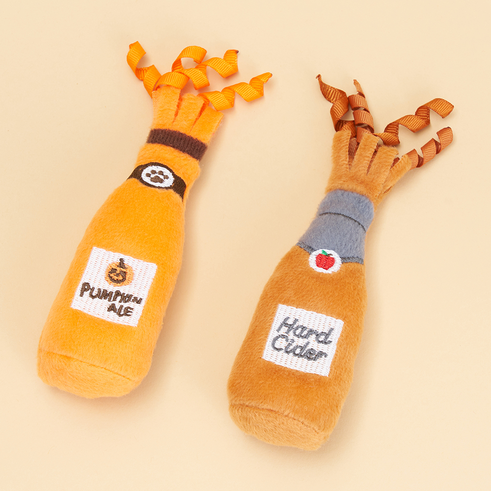 ZippyClaws® Halloween Catnip Crusherz 2-Pack - Hard Cider &amp; Pumpkin Ale