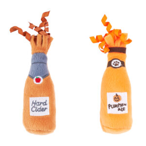 ZC524 Halloween Catnip Crusherz 2-Pack Hard Cider & Pumpkin Ale