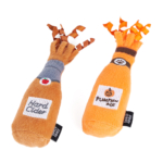 ZC524 Halloween Catnip Crusherz 2-Pack Hard Cider &amp; Pumpkin Ale