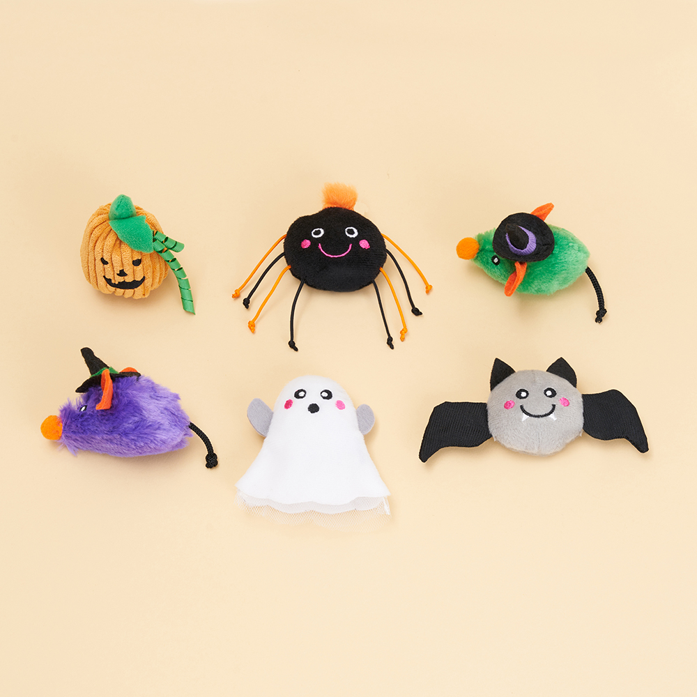 ZippyClaws® Halloween 6-Pack - Haunted Critters