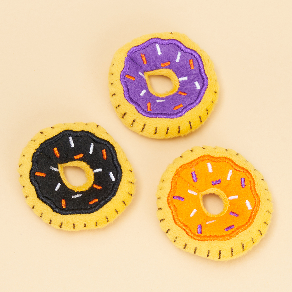 ZippyClaws® Halloween Mini Donutz 3-Pack