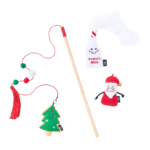 ZC532 ZippyClaws Holiday ZippyStick - Santa with Cookies &amp; Milk