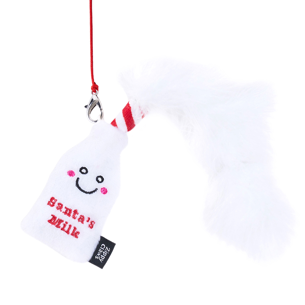 ZippyClaws® Holiday ZippyStick – Santa with Cookies & Milk | ZippyPaws
