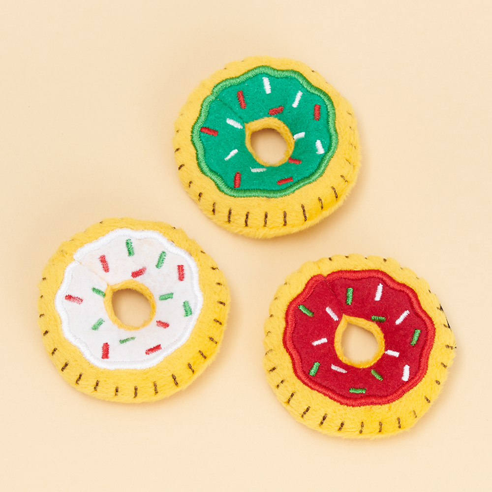 ZippyClaws® Holiday Mini Donutz 3-Pack