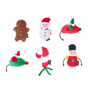 ZC534 ZippyClaws Holiday 6-Pack - Festive Cheer
