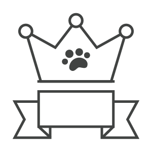 crown with dog paw graphic