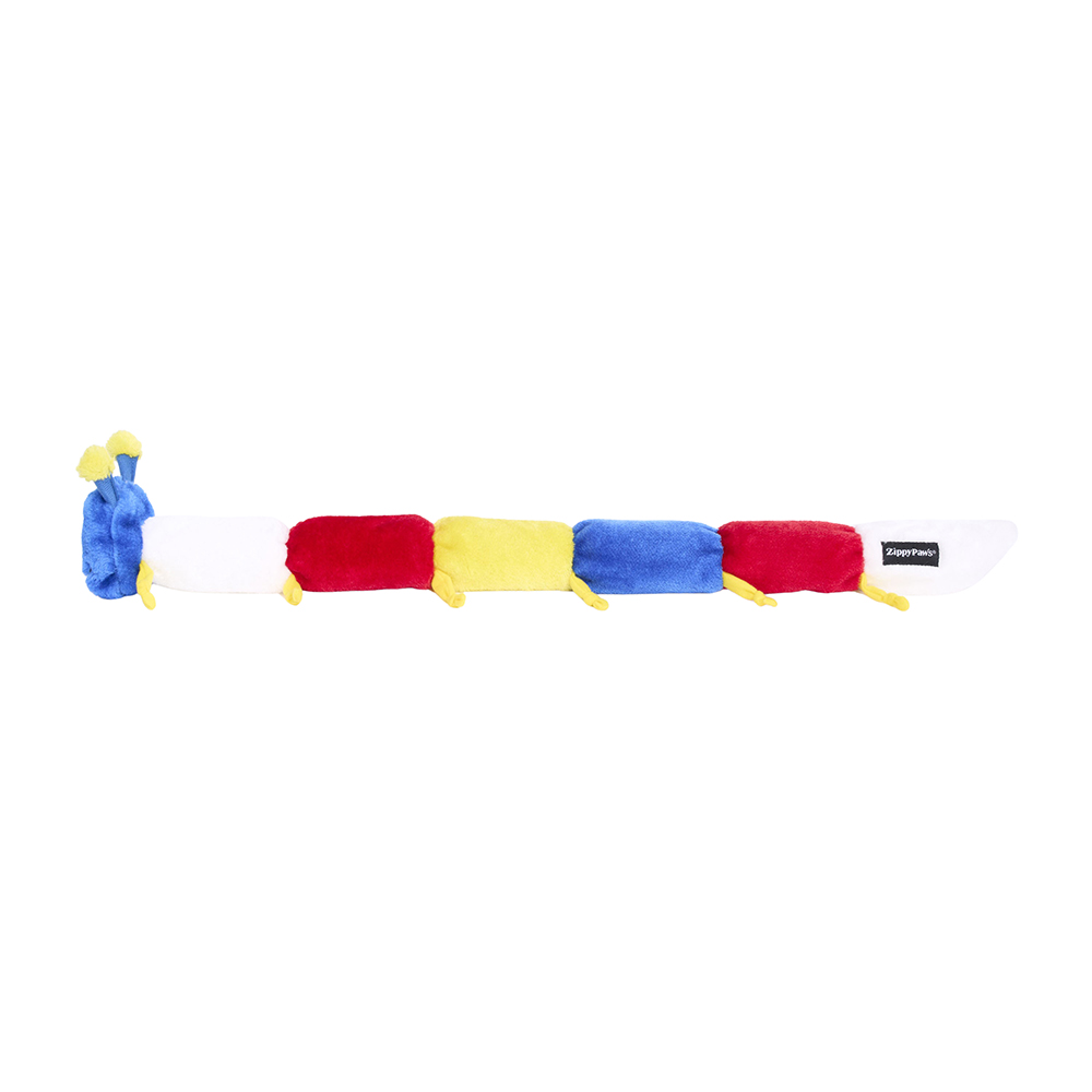 Zippy Caterpillar - Primary Deluxe with 7 Squeakers