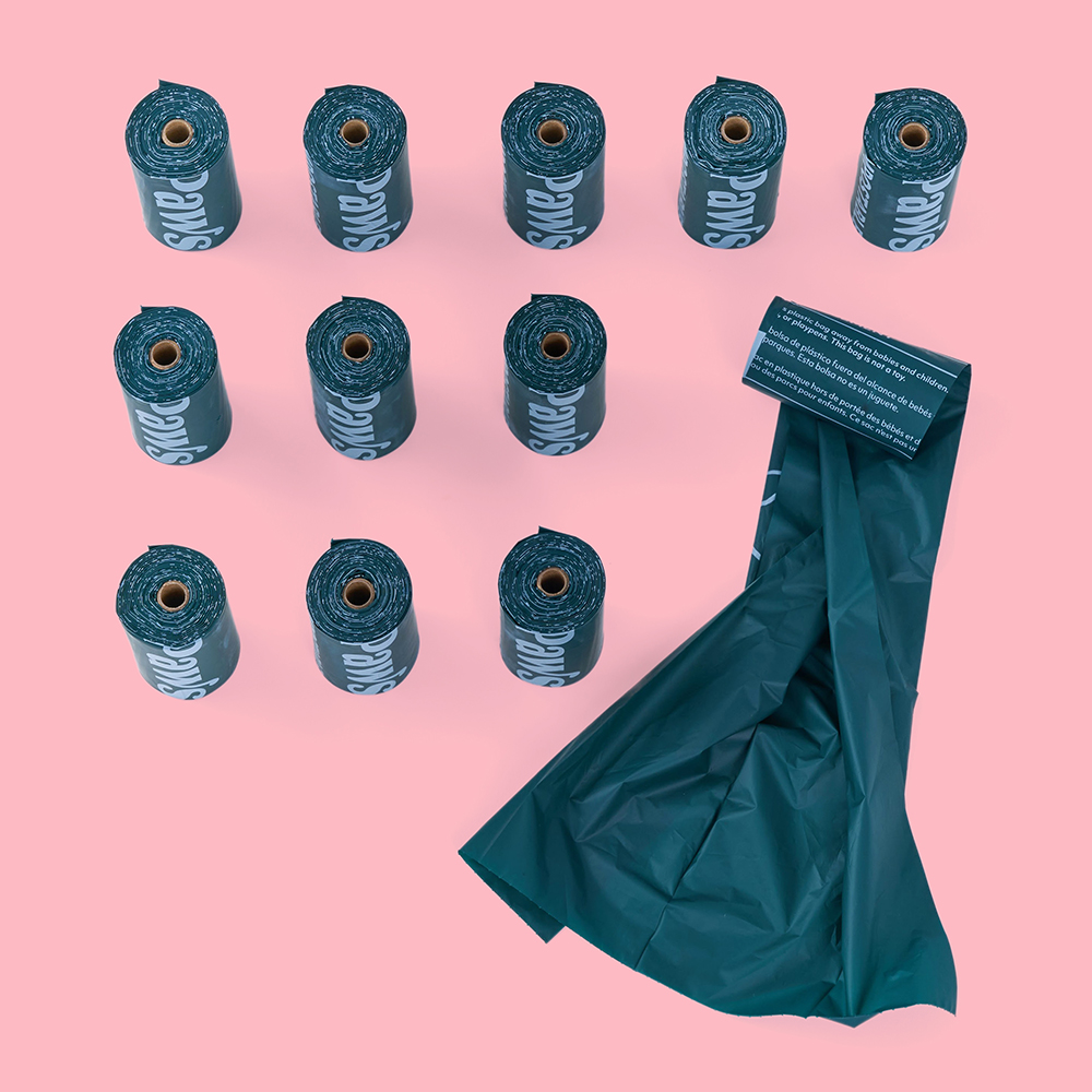 ecoZippy Compostable Poop Bags - 12 Rolls