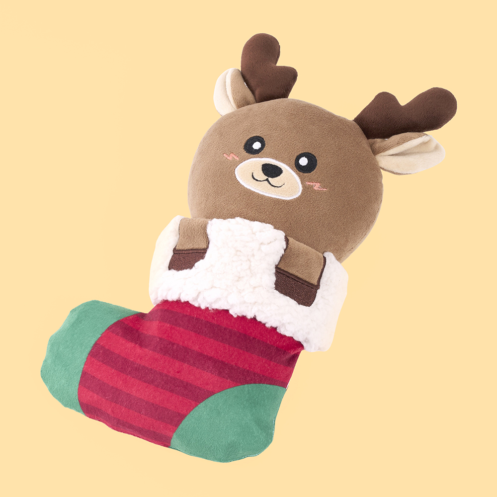 ecoZippy Holiday Stocking Reindeer
