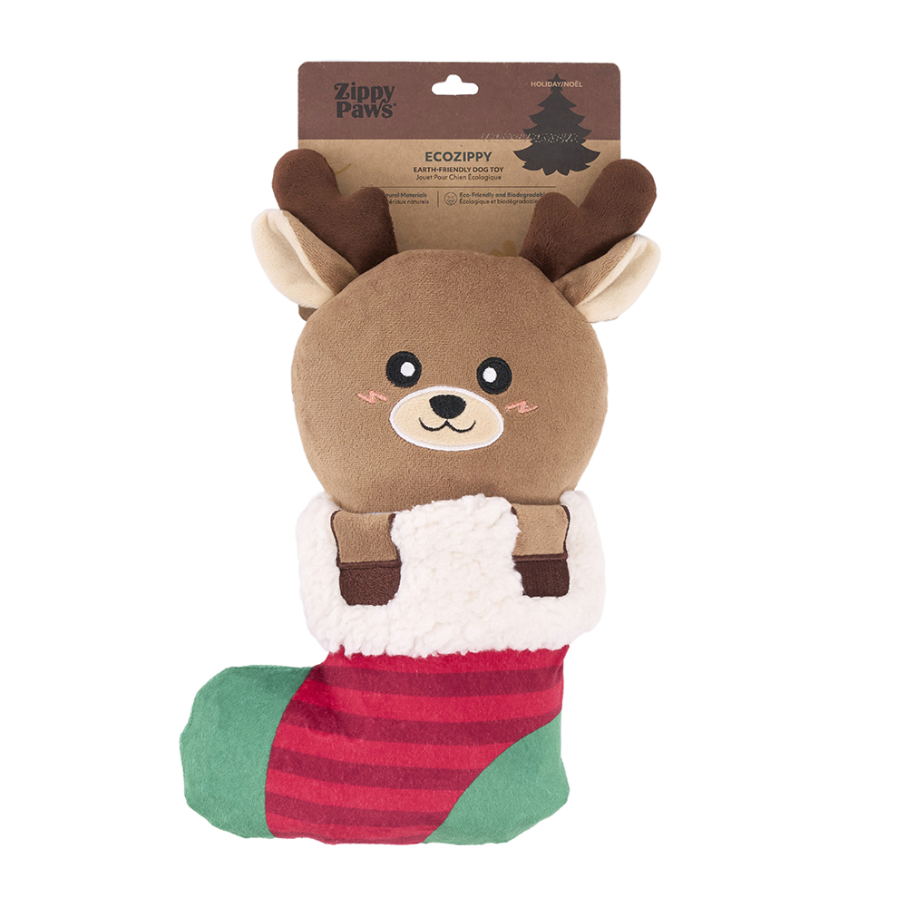 ecoZippy Holiday Stocking Reindeer