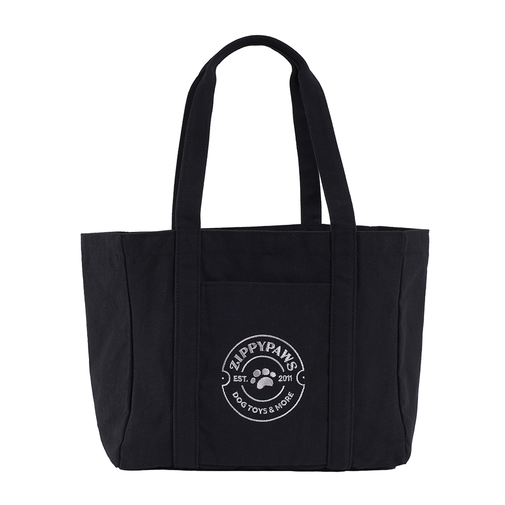 Zippypaws black tote bag