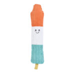 Jigglerz® - Rocket Pop is a plush toy shaped like a popsicle with orange, white, and teal sections, a smiling face on the white part, and a yellow stick at the bottom.