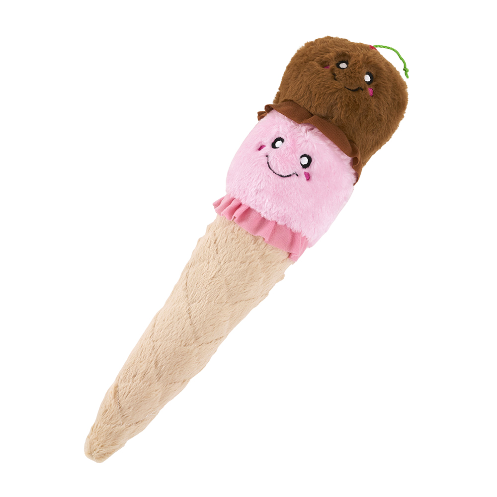 The Jigglerz® - Rocket Pop is a plush toy shaped like a popsicle, featuring colorful sections and embroidered details with a friendly face.