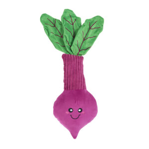 Plush toy shaped like a red, white, and blue Rocket Pop with green leaves and a smiling face embroidered on the front. Product name: Jigglerz® - Rocket Pop.