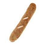 A plush toy shaped like a Rocket Pop, the Jigglerz®, with two light-colored slashes and a smiling face near one end.