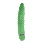 A green, textured, elongated Jigglerz® - Pickle plush toy with a black "ZippyPaws" label at the base, isolated on a white background.