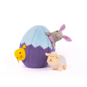 P.L.A.Y. Easter Hippity Hoppity Dog Toy - Eggs-cellent Basket - One Size